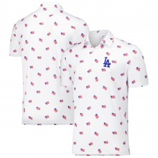 Los Angeles Dodgers Antigua White Americana Polo