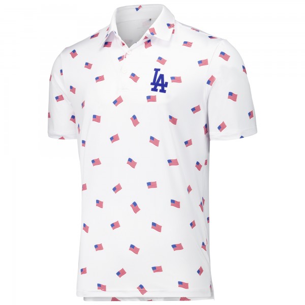 Los Angeles Dodgers Antigua White Americana Polo