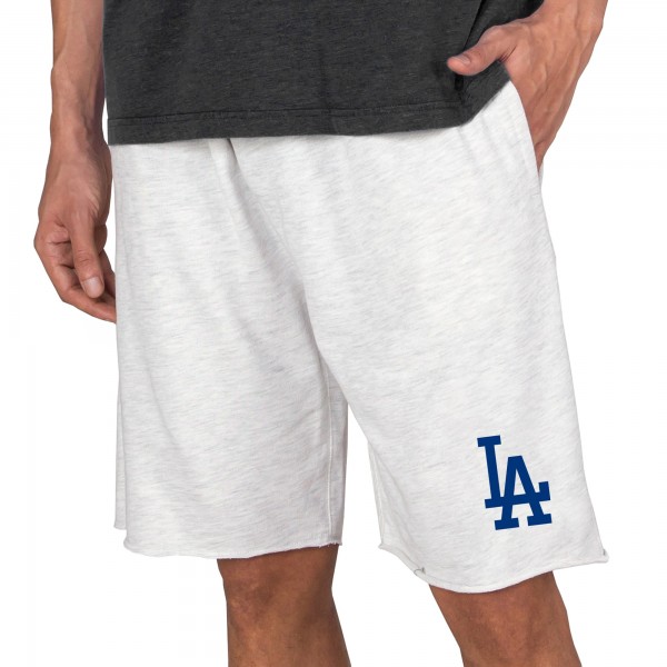 Los Angeles Dodgers Concepts Sport Oatmeal Mainstream Terry Tri-Blend Shorts
