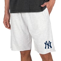 Шорты New York Yankees Concepts Sport Oatmeal Mainstream Terry Tri-Blend