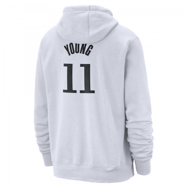 Толстовка Atlanta Hawks Trae Young Nike White 2024/25 Name & Number