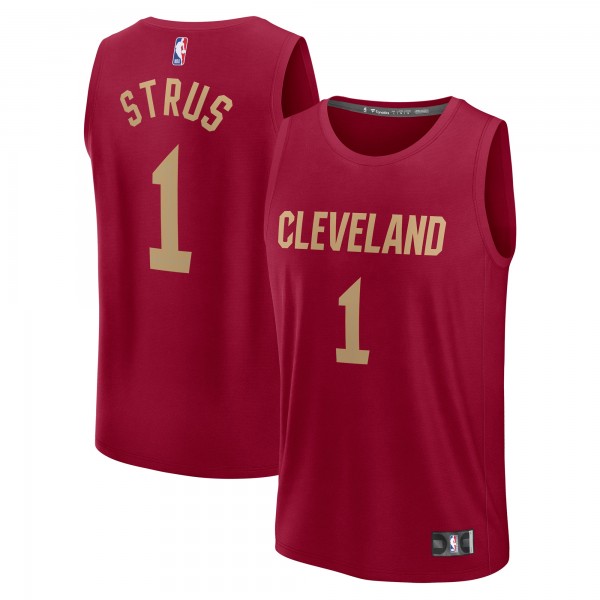 Игровая джерси Max Strus Cleveland Cavaliers Fast Break Player - Icon Edition - Wine