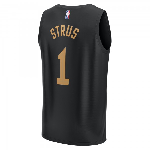 Игровая джерси Max Strus Cleveland Cavaliers Fast Break Replica Player - Statement Edition - Black