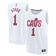 Max Strus Cleveland Cavaliers Fast Break Replica Player Jersey - Association Edition - White