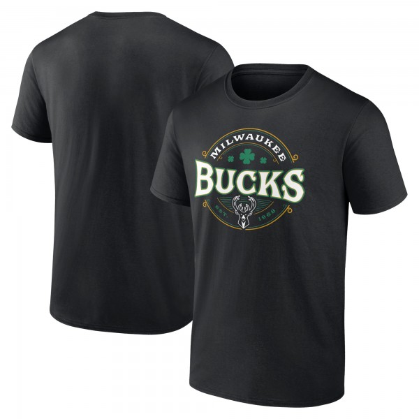 Футболка Milwaukee Bucks St. Patricks Day Lucky - Black
