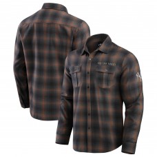 Рубашка New York Yankees Darius Rucker Collection by Fanatics Tan Classic Flannel