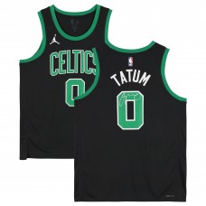 Jayson Tatum Boston Celtics Autographed Fanatics Authentic Black Jordan Brand 2022-23 Statement Edition Swingman Jersey