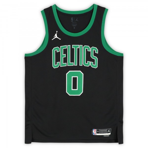 Jayson Tatum Boston Celtics Autographed Fanatics Authentic Black Jordan Brand 2022-23 Statement Edition Swingman Jersey