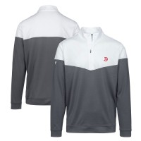 Кофта на короткой молнии Atlanta Hawks Levelwear Commuter Insignia Core - White/Charcoal