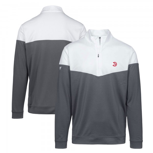 Кофта на короткой молнии Atlanta Hawks Levelwear Commuter Insignia Core - White/Charcoal