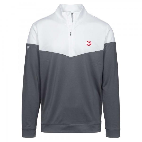 Кофта на короткой молнии Atlanta Hawks Levelwear Commuter Insignia Core - White/Charcoal