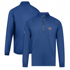 New York Knicks Levelwear Theory Insignia Core Quarter-Zip Pullover Top - Blue