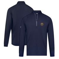 Denver Nuggets Levelwear Navy Theory Insignia Core Quarter-Zip Pullover Top