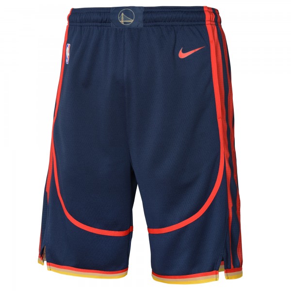 Шорты Golden State Warriors Nike Youth 2024/25 City Edition Swingman Performance - Navy