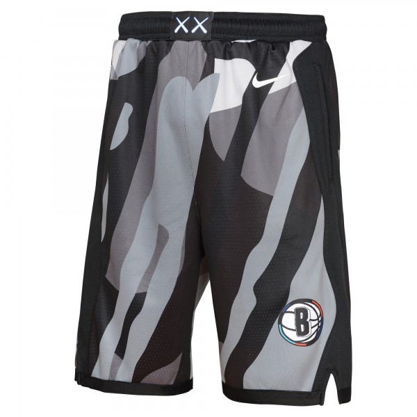 Шорты Youth Brooklyn Nets Nike Black 2024/25 City Edition Swingman Performance