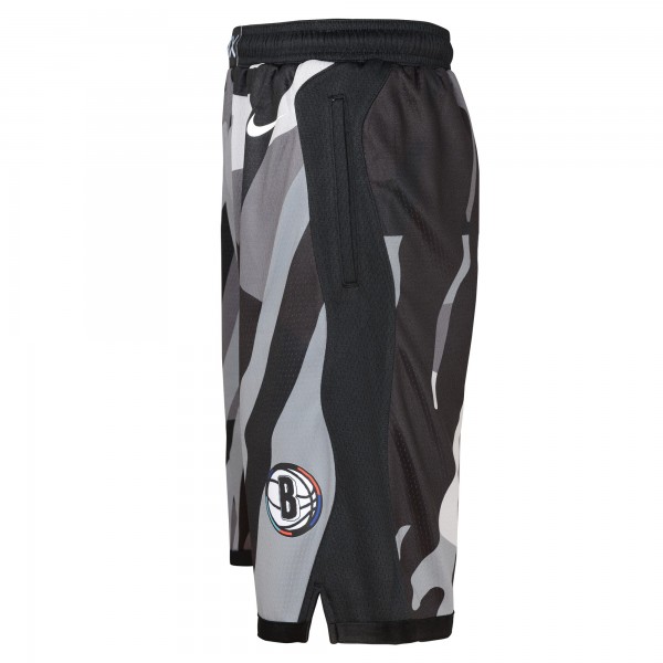 Шорты Youth Brooklyn Nets Nike Black 2024/25 City Edition Swingman Performance