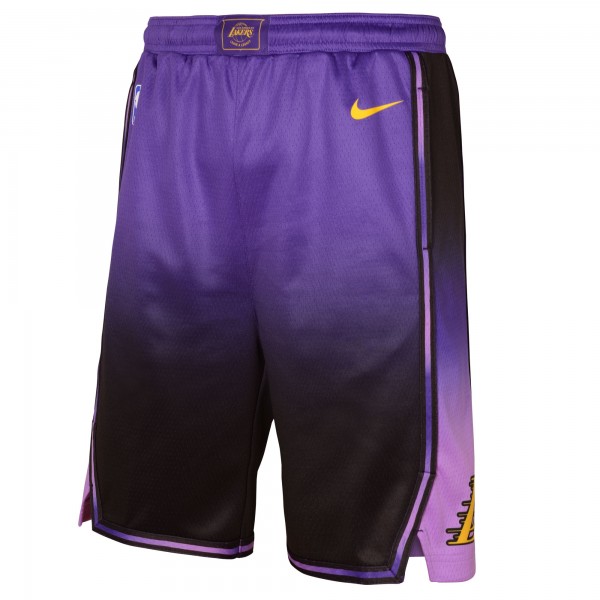 Шорты Los Angeles Lakers Nike Youth 2024/25 City Edition Swingman Performance - Purple