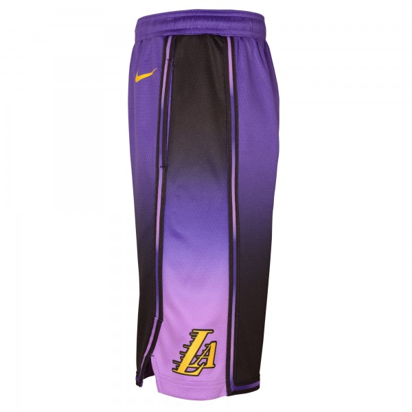 Шорты Los Angeles Lakers Nike Youth 2024/25 City Edition Swingman Performance - Purple