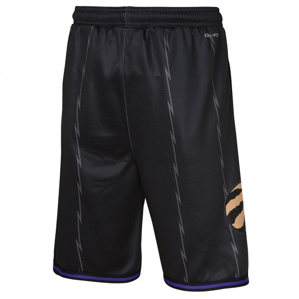 Подростковая Toronto Raptors Nike Black 2024/25 City Edition Swingman Performance Shorts