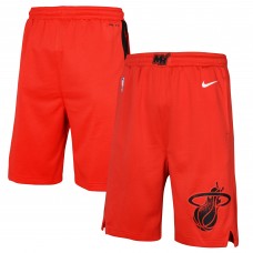 Шорты Youth Miami Heat Nike Red 2024/25 City Edition Swingman Performance