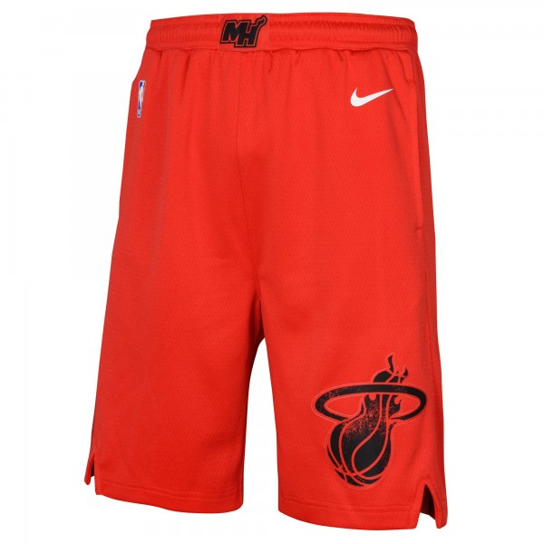 Шорты Youth Miami Heat Nike Red 2024/25 City Edition Swingman Performance