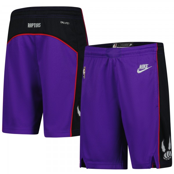 Подростковая Toronto Raptors Nike Purple 2024/25 City Edition Swingman Performance Shorts
