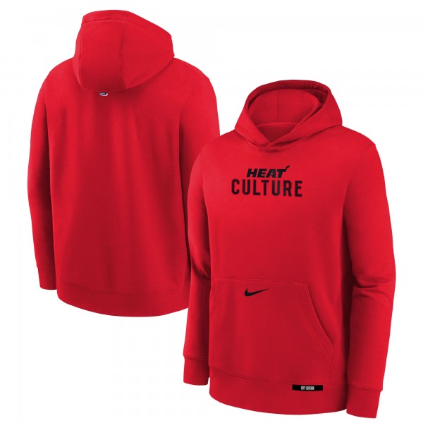 Толстовка Youth Miami Heat Nike Red 2024/25 City Edition Club Fleece