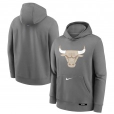 Толстовка Youth Chicago Bulls Nike Steel 2024/25 City Edition Club Fleece