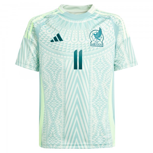 Подростковая Santiago Giménez Mexico National Team adidas 2024 Away Replica Player Jersey - Green