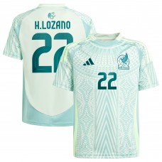 Подростковая Hirving Lozano Mexico National Team adidas 2024 Away Replica Player Jersey - Green