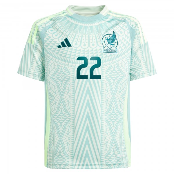 Подростковая Hirving Lozano Mexico National Team adidas 2024 Away Replica Player Jersey - Green