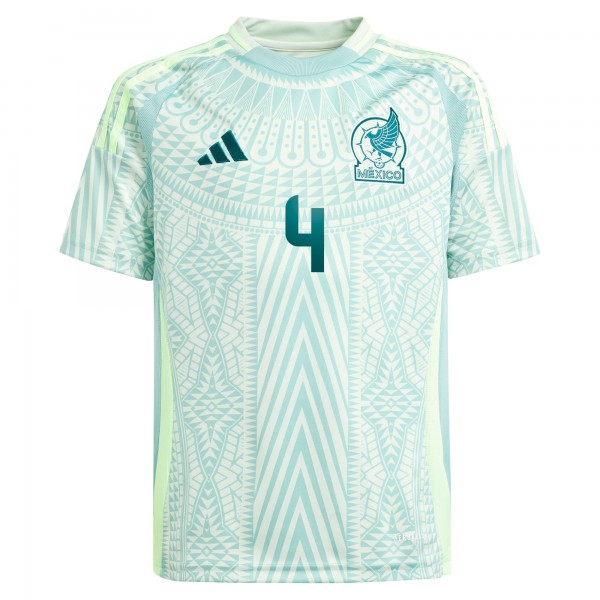 Подростковая Edson Alvarez Mexico National Team adidas 2024 Away Replica Player Jersey - Green