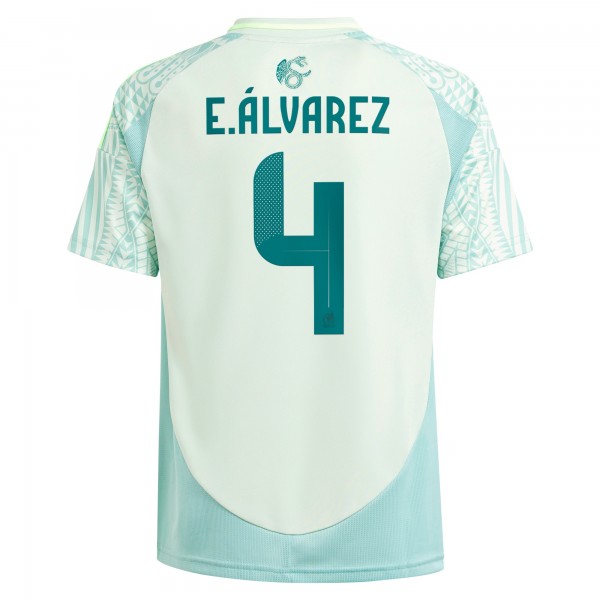 Подростковая Edson Alvarez Mexico National Team adidas 2024 Away Replica Player Jersey - Green