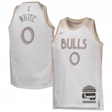 Игровая джерси Youth Chicago Bulls Coby White Nike White 2024/25 - City Edition