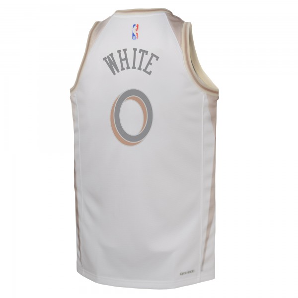 Игровая джерси Youth Chicago Bulls Coby White Nike White 2024/25 - City Edition