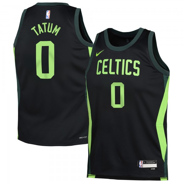 Игровая джерси Jayson Tatum Boston Celtics Nike Youth 2024/25 Swingman Player - City Edition - Black