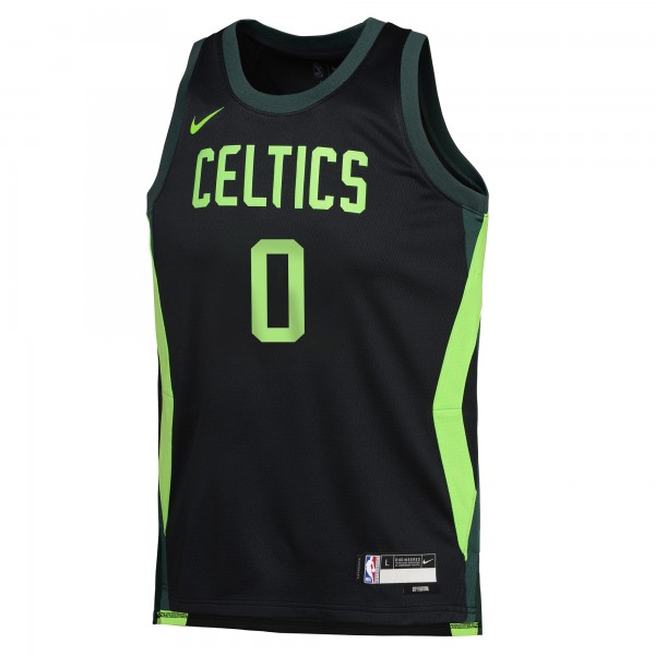 Игровая джерси Jayson Tatum Boston Celtics Nike Youth 2024/25 Swingman Player - City Edition - Black