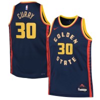 Игровая джерси Stephen Curry Golden State Warriors Nike Youth 2024/25 Swingman Player - City Edition - Navy