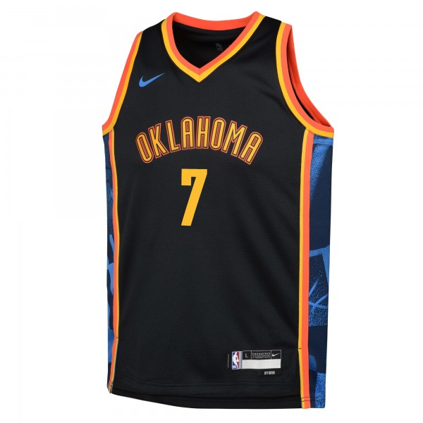 Игровая джерси Youth Oklahoma City Thunder Chet Holmgren Nike Black 2024/25 - City Edition