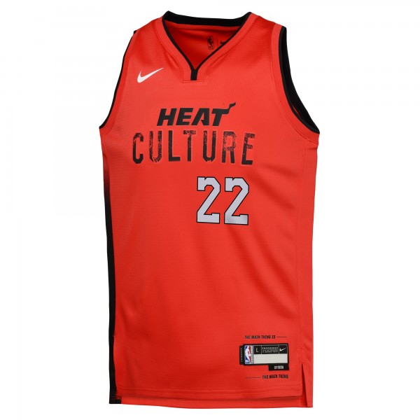 Игровая джерси Youth Miami Heat Jimmy Butler Nike Red 2024/25 - City Edition