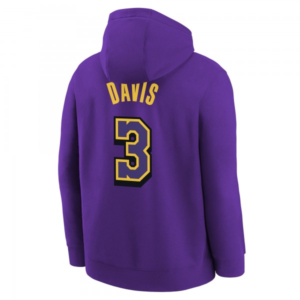 Толстовка Anthony Davis Los Angeles Lakers Nike Youth 2024/25 City Edition Name & Number - Purple