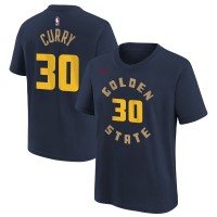 Футболка Stephen Curry Golden State Warriors Nike Youth 2024/25 City Edition Name & Number - Navy