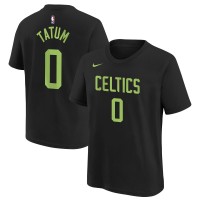 Футболка Jayson Tatum Boston Celtics Nike Youth 2024/25 City Edition Name & Number - Black