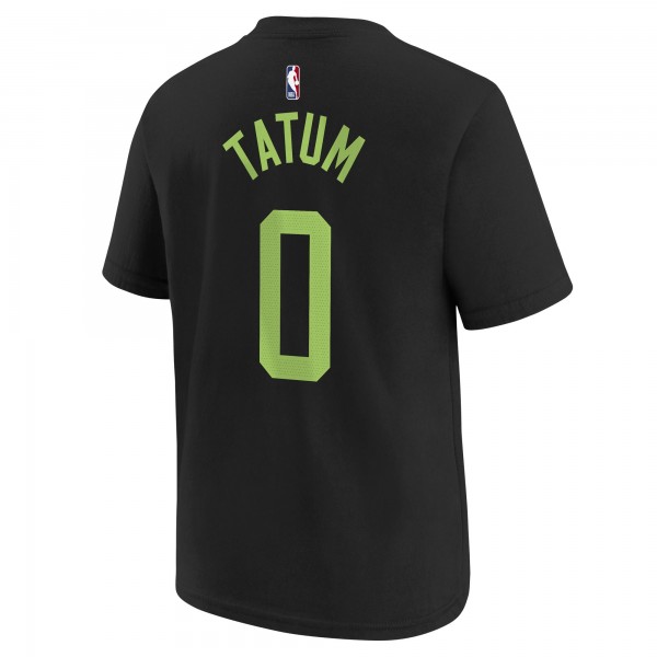Футболка Jayson Tatum Boston Celtics Nike Youth 2024/25 City Edition Name & Number - Black