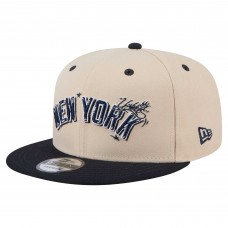Бейсболка New York Yankees New Era Cream/Black Team Art 9FIFTY Snapback