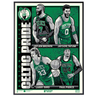 Boston Celtics Celtic Pride 18 x 24 Deluxe Framed Serigraph Print