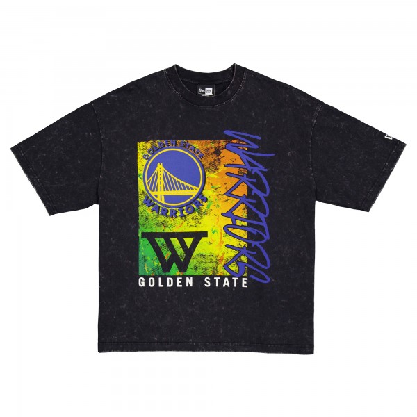 Golden State Warriors New Era Black Sport Classics Enzyme Washed T-Shirt