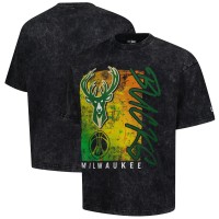 Футболка Milwaukee Bucks New Era Sport Classics Enzyme Washed - Black