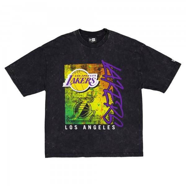 Футболка Los Angeles Lakers New Era Sport Classics Enzyme Washed - Black