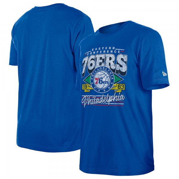 Philadelphia 76ers New Era Royal Sport Classics T-Shirt